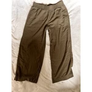Old Navy Y2K Wide Leg Linen Blend Pants Comfort Waist Band Size Medium